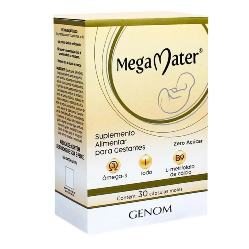 Suplemento Alimentar Vitamina Mega Mater 30 Cps – Genom