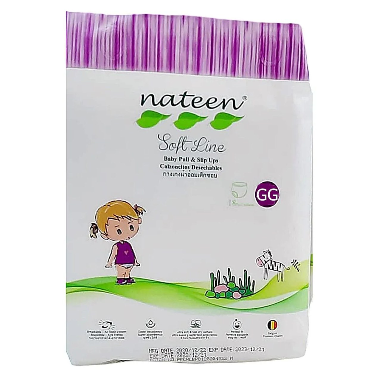Fralda-calça Pediátrica Nateen Soft Gg 18 unidades