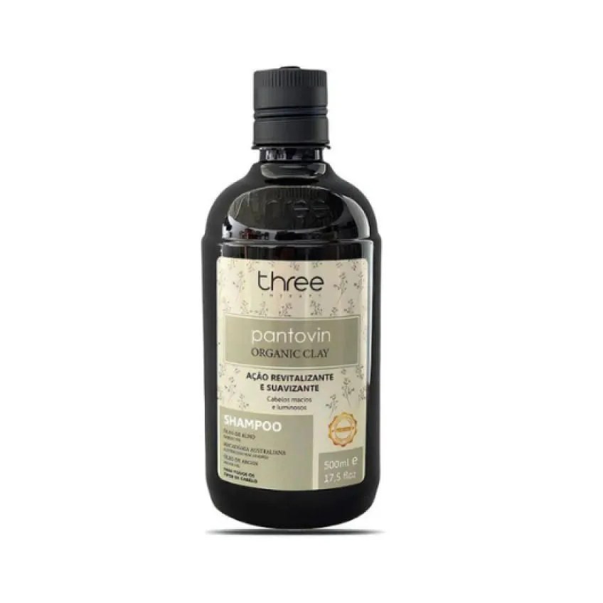 Three Therapy - Pantovin - Shampoo Organic Clay 500 Ml