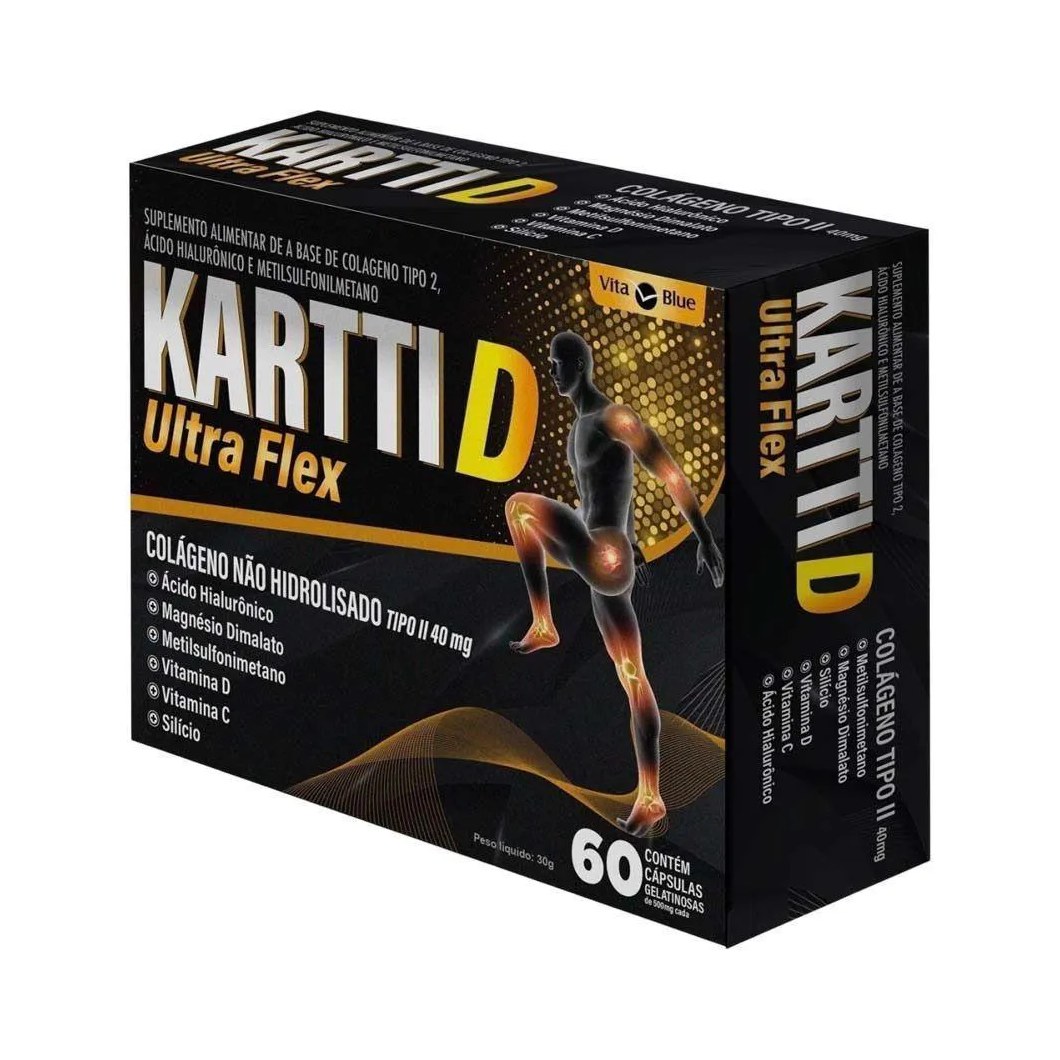 Kartti D Ultra Flex Colágeno Tipo Ii Vita Blue 60 cápsulas