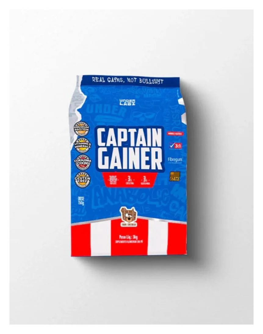 Captain Gainer (3kg) - Sabor: Chocobear