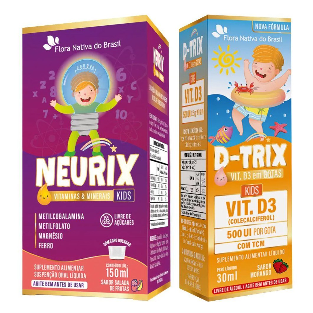 Kit Neurix + D-trix - Flora Nativa Salada de Frutas