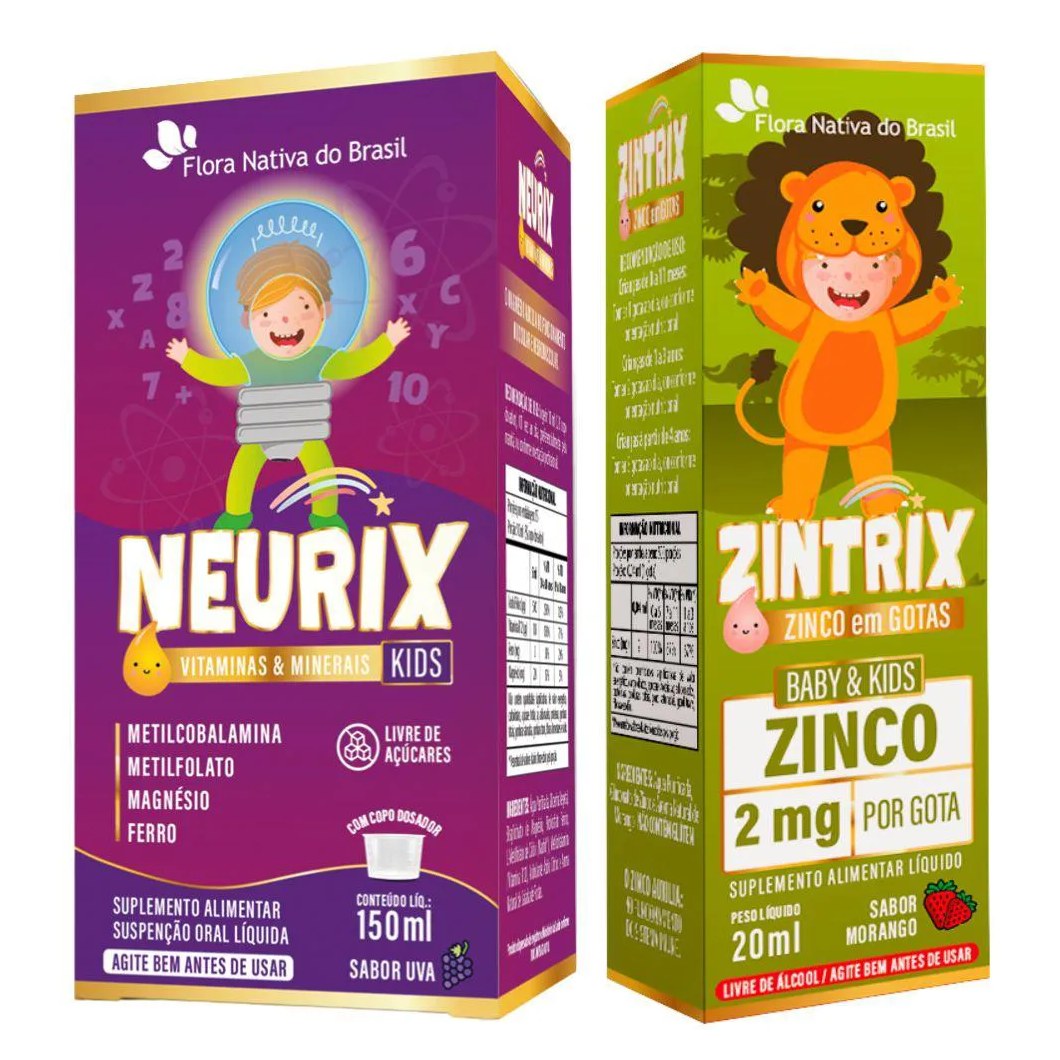 KIT NEURIX + ZINTRIX - FLORA NATIVA UVA