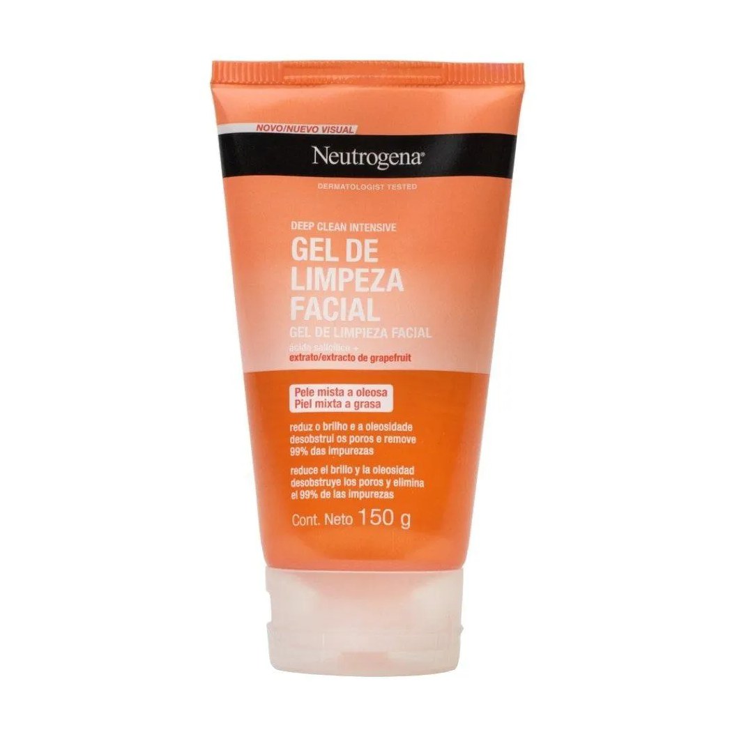 Sabonete Líquido Facial Neutrogena Clean Grape 150g