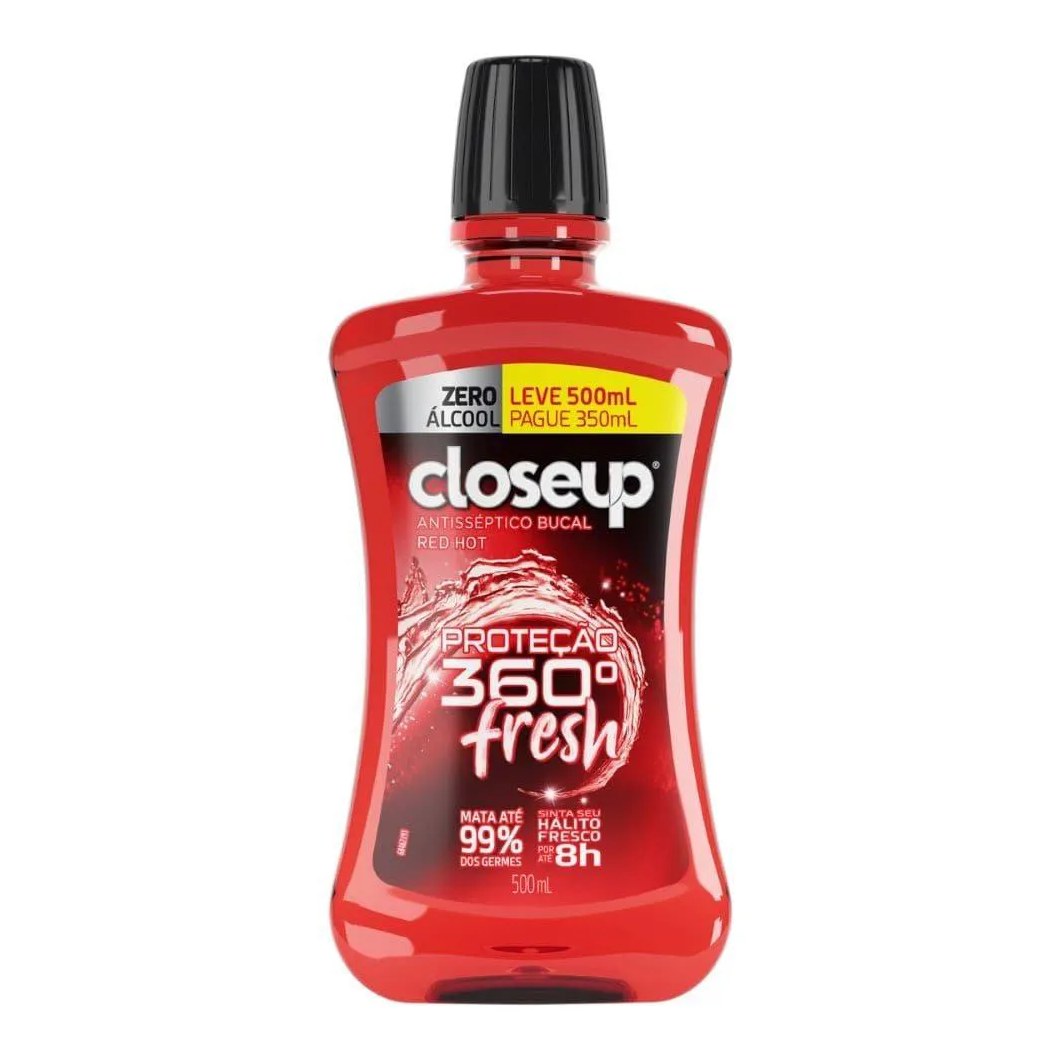 Enxaguatório Bucal Close-up 500ml Red Hot sem Álcool
