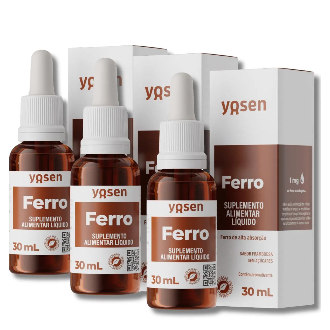 Kit 3 Ferro Ydrosolv 30ml Yosen
