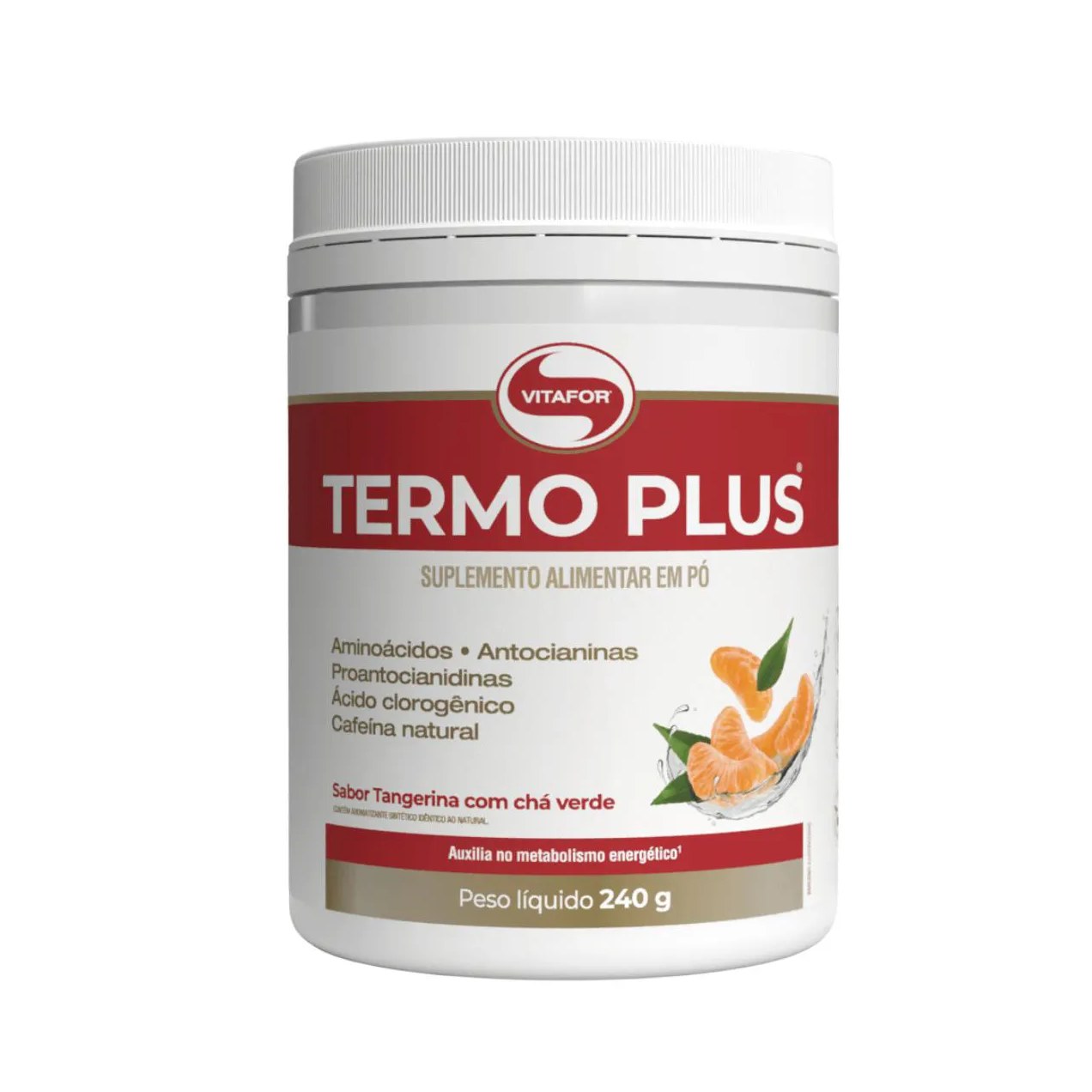 Termo Plus 240G Tangerina e Chá Verde Vitafor