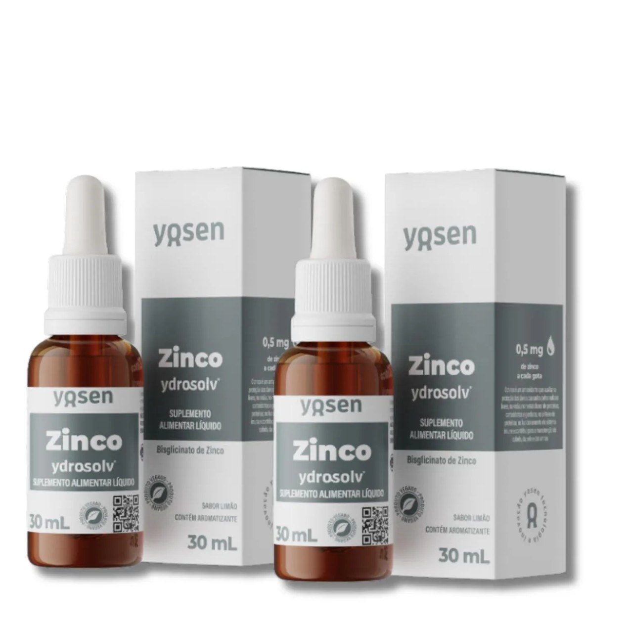Kit 2 Zinco Ydrosolv 30ml Yosen