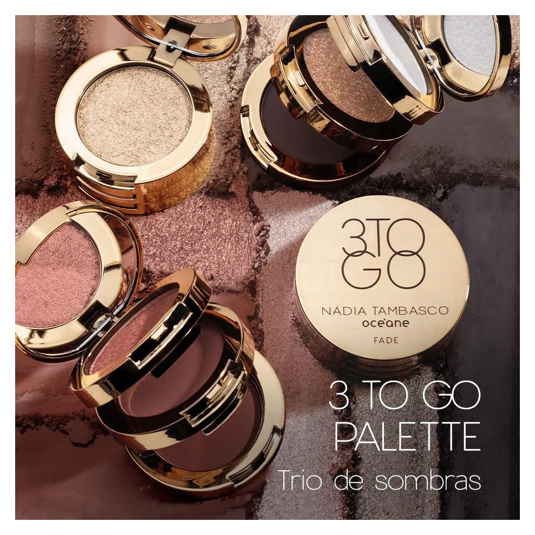 Trio de Sombras Nádia Tambasco By Océane - 3 To Go Palette Jewel 7,8g