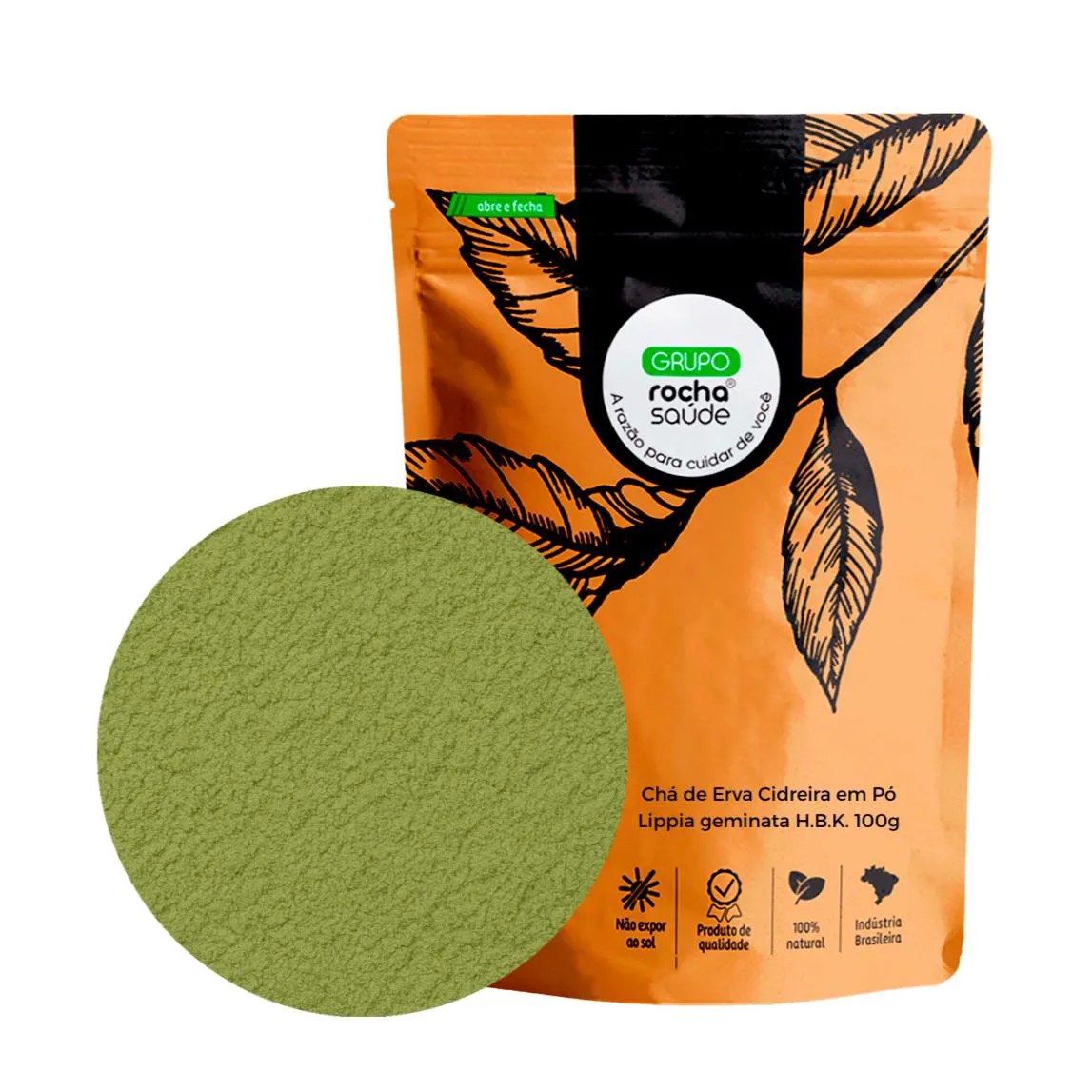 Chá de Erva Cidreira em Pó Lippia Geminata H.B.K. 100G