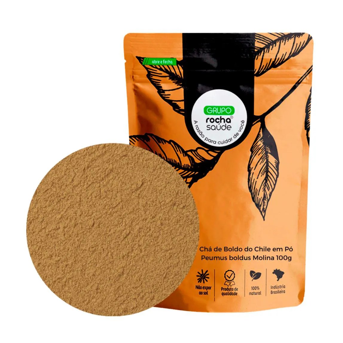 Chá de Boldo do Chile em Pó Peumus Boldus Molina 100G