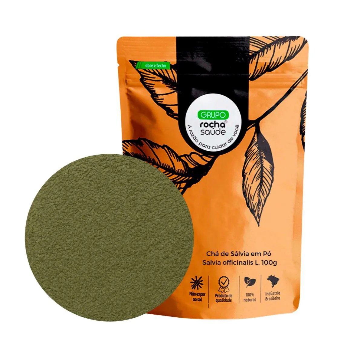 Chá de Sálvia em Pó Salvia Officinalis L. 100G