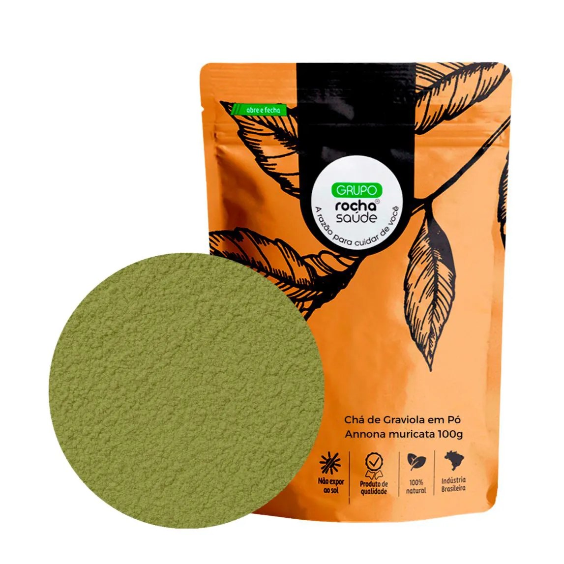 Chá de Graviola em Pó Annona Muricata 100G