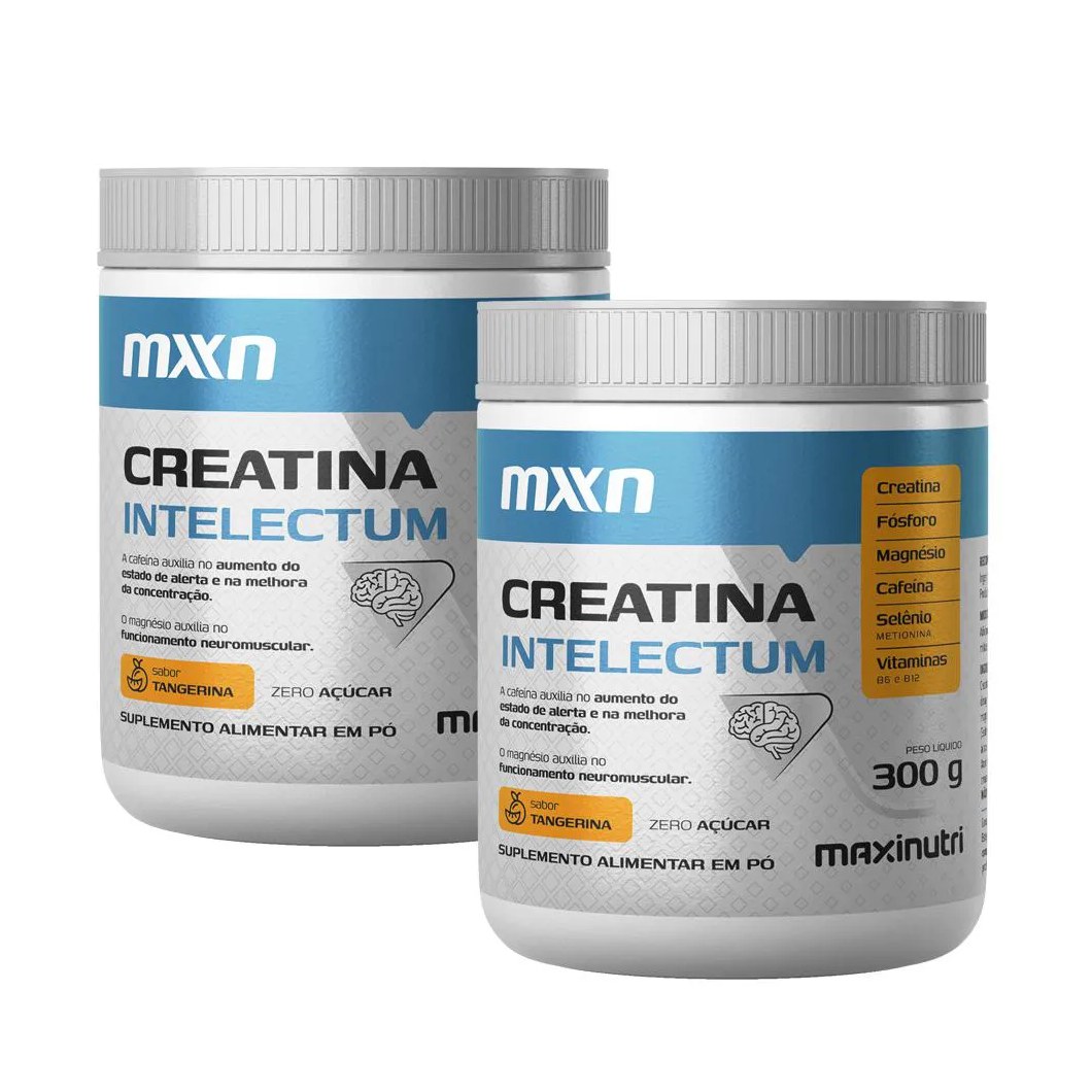 Kit 2 Creatina Mxn Intelectum Pó 300g Maxinutri