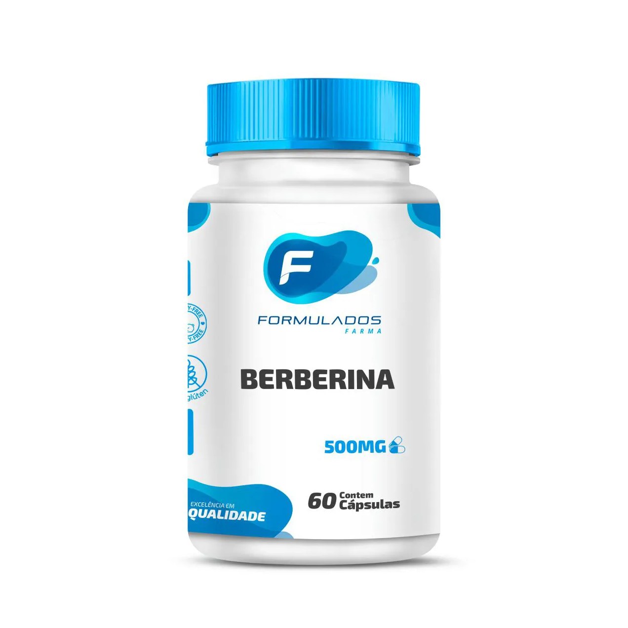 Berberina 500mg 60 cápsulas - Formulados Farma