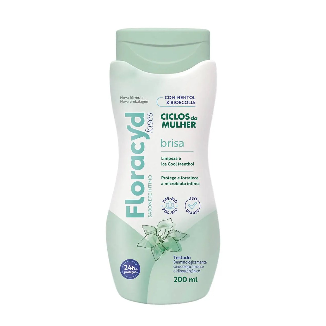 Sabonete Líquido Íntimo Floracyd Brisa Ciclos da Mulher com 200ml