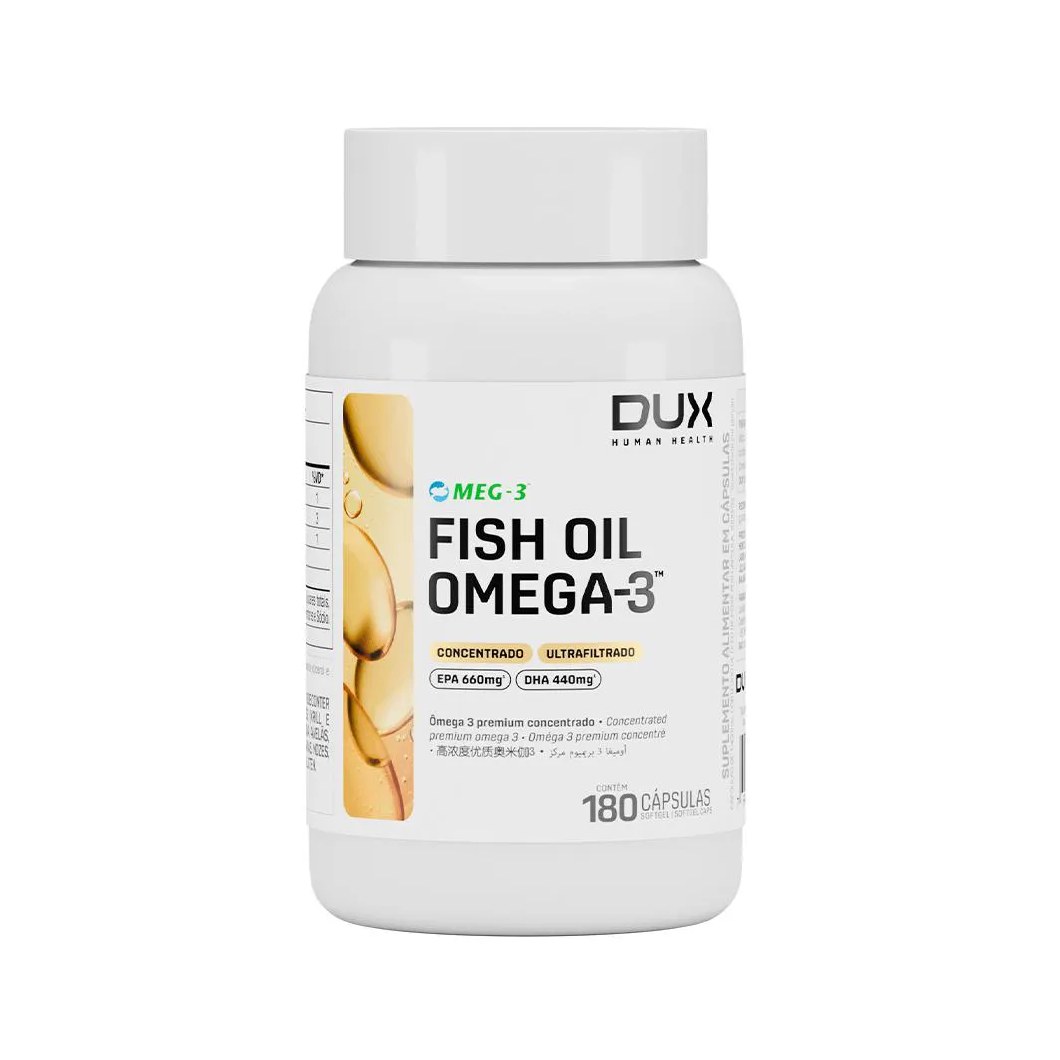 Fish Oil Ômega-3 (180 Cápsulas) - Dux Nutrition