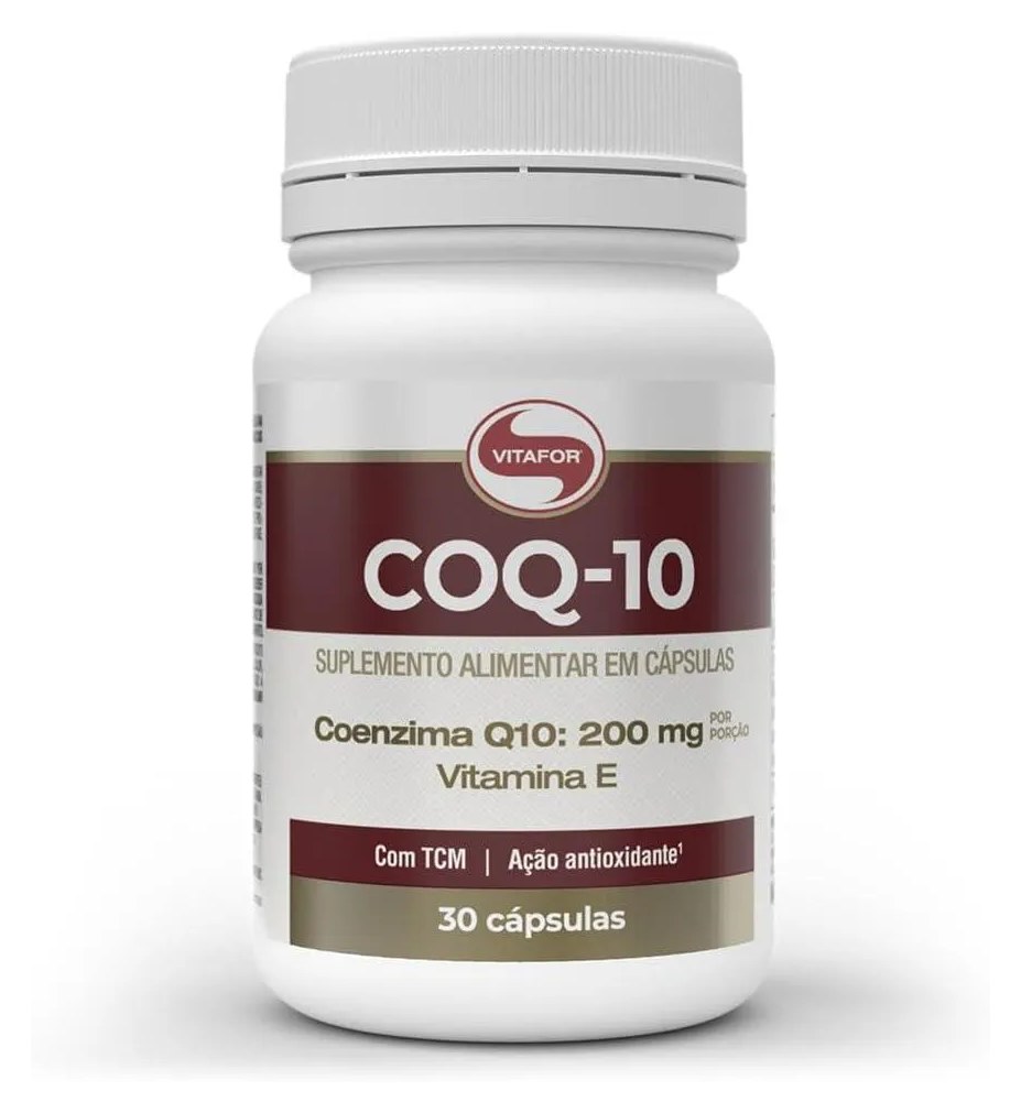Suplemento Alimentar Coq-10 Vitafor - Coenzima Q10 + Vitamina e - 30Cap