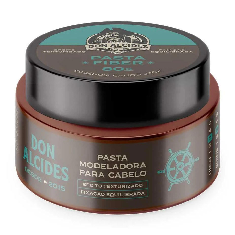 Pasta Fiber Calico Jack Pomada para Cabelo Média Fixação 80G Don Alcides