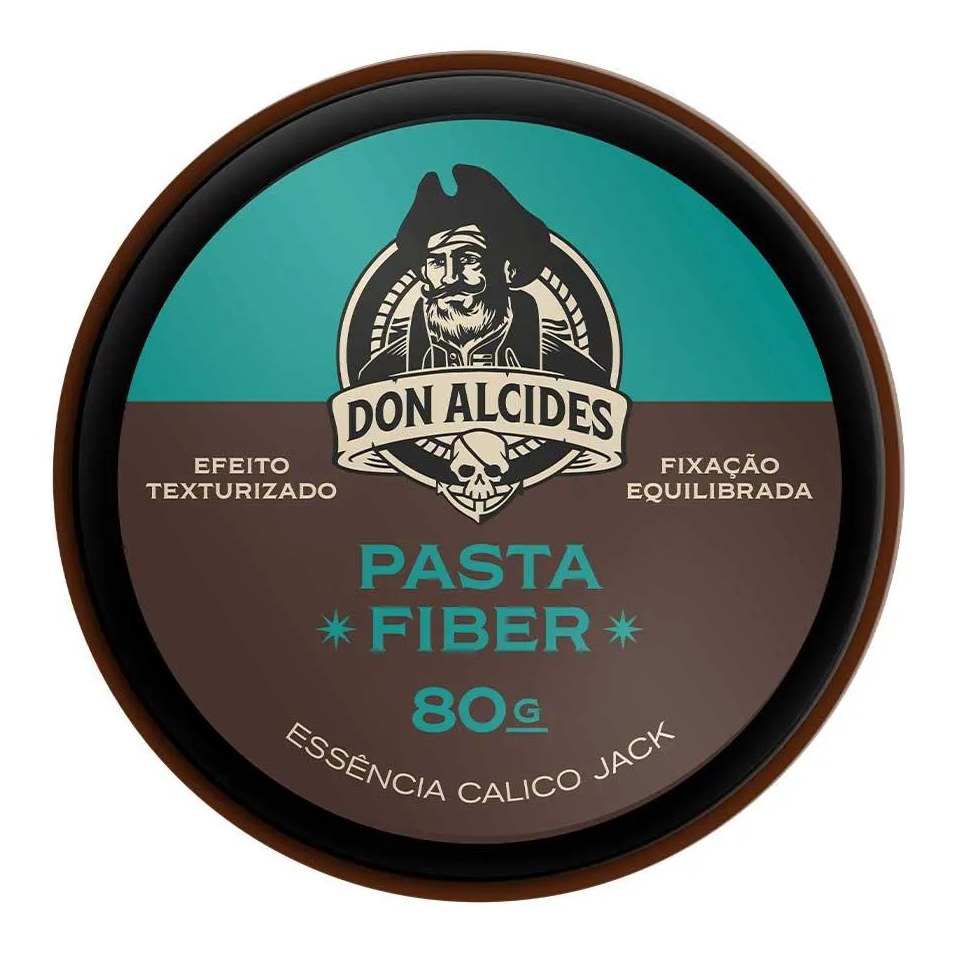 Pasta Fiber Calico Jack Pomada para Cabelo Média Fixação 80G Don Alcides