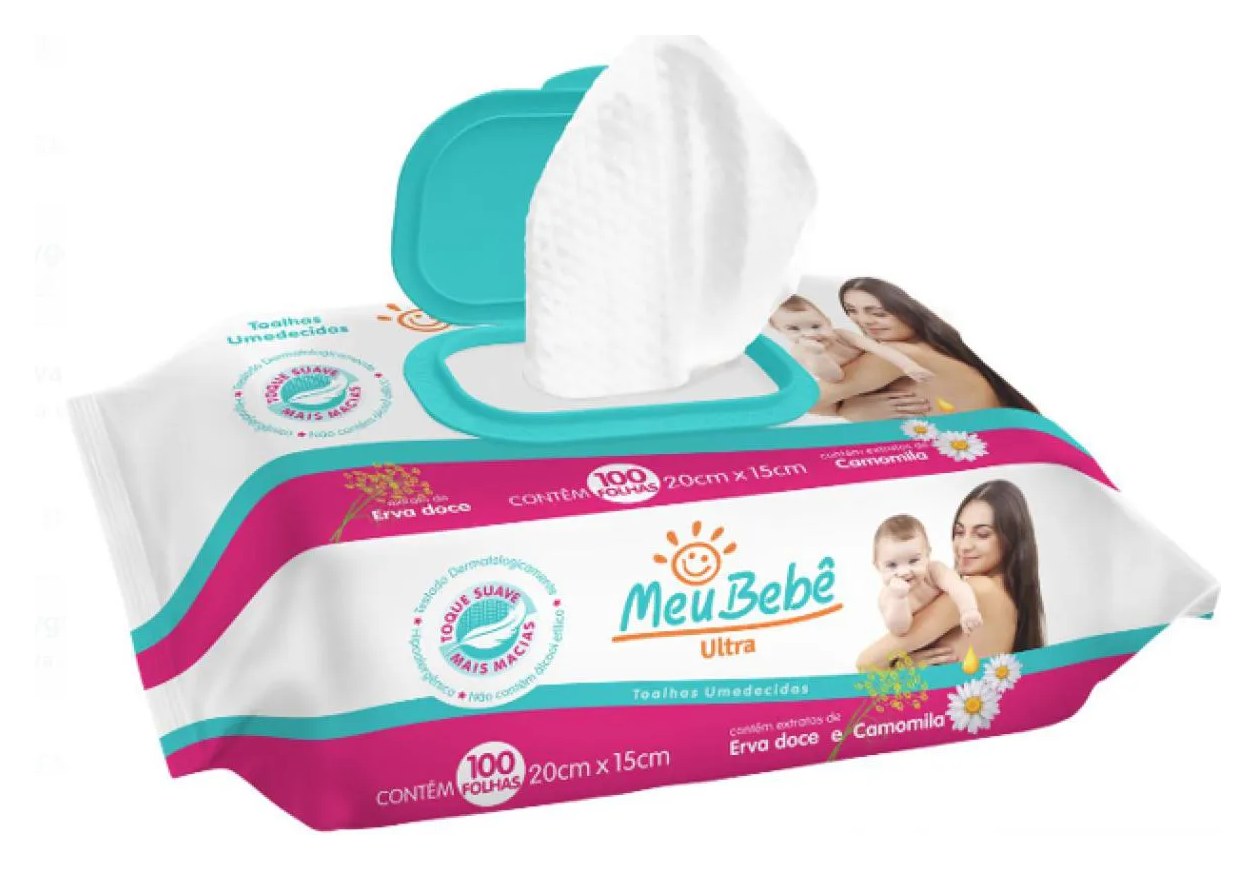 Toalha Umedecida 100un Meu Bebe Ultra Hygieline