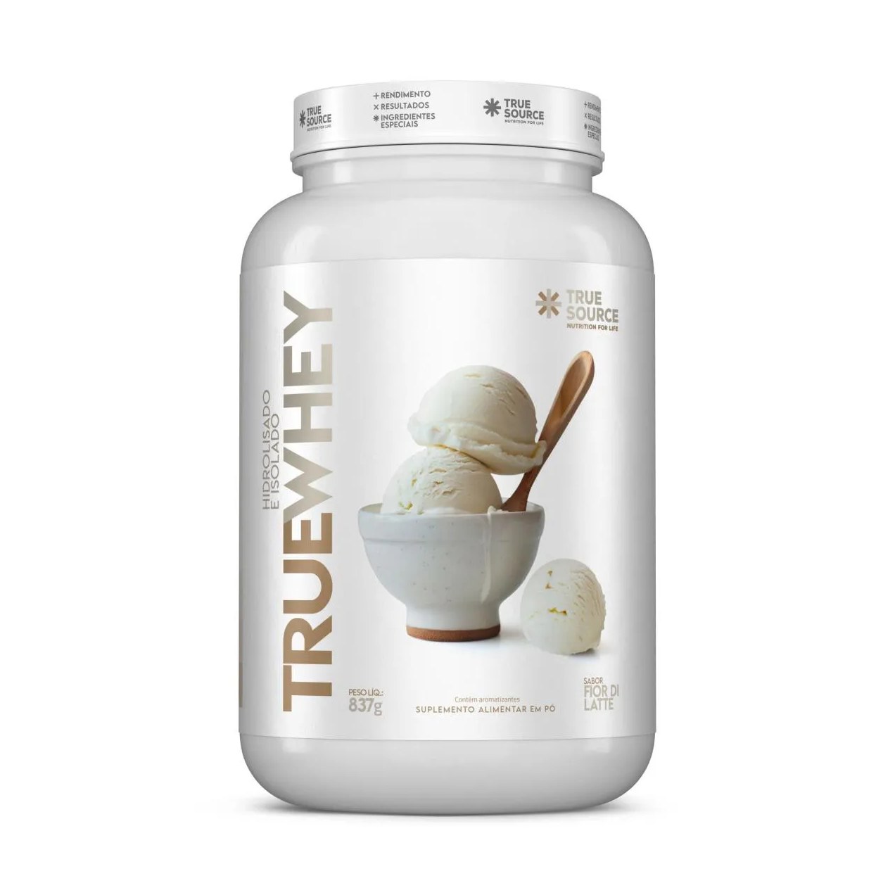True Whey Protein Isolado Fior Di Latte 837g - True Source
