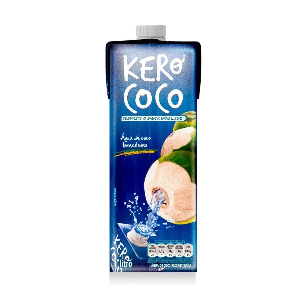 Água de Coco Kero Coco 1l - Embalagem com 12 unidades