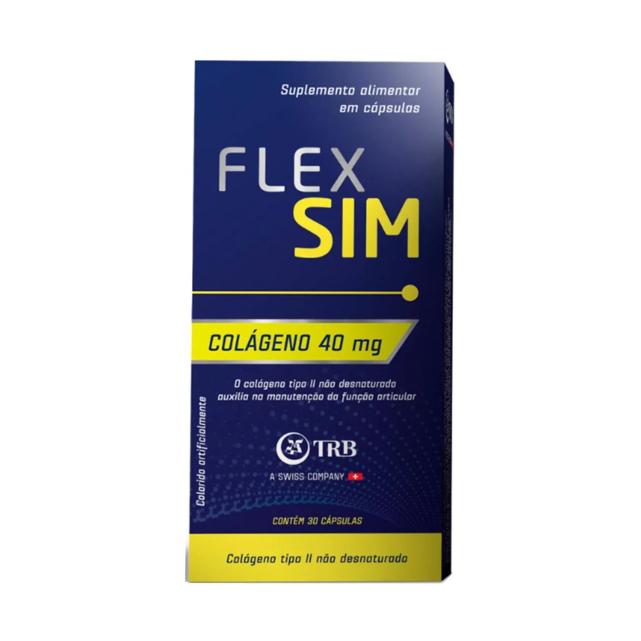 Suplemento Alimentar Colágeno Flexsim 30 cápsulas