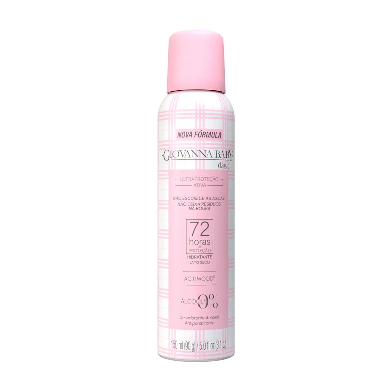 Desodorante Antiperspirante Aerossol Giovanna Baby Classic 72h 150ml