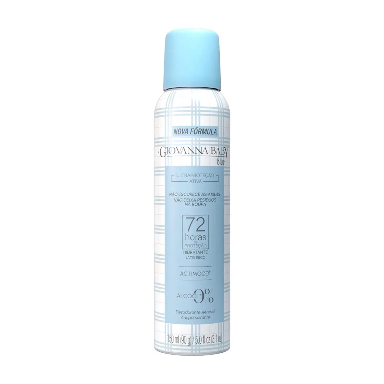 Desodorante Antiperspirante Aerossol Giovanna Baby Blue 72h 150ml