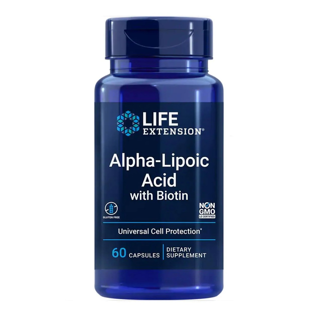 Acido Alpha Lipoico 250mg C/ Biotina 60 Capsulas - Life Ext.