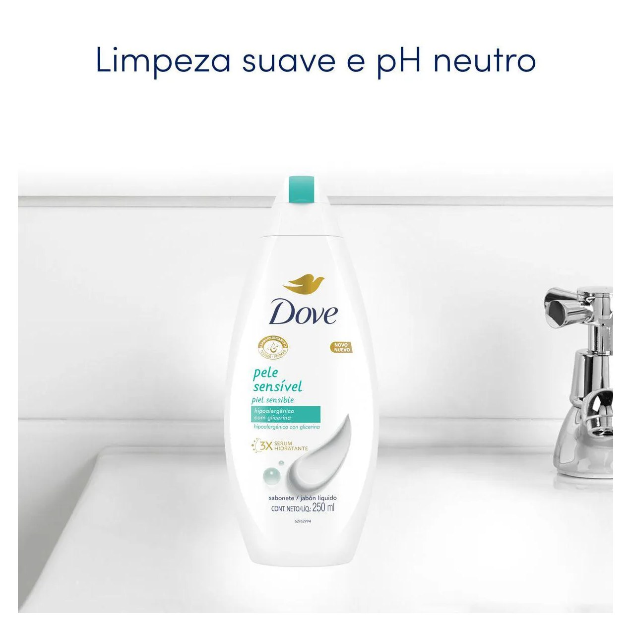 Sabonete Líquido Dove Pele Sensível com Glicerina 250ml