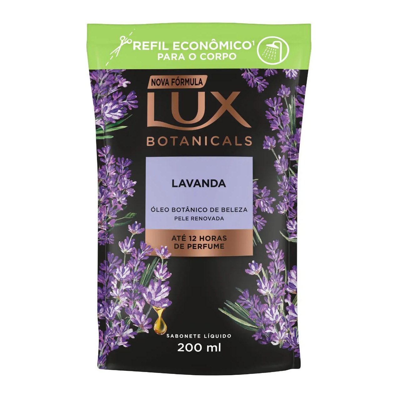 Refil Sabonete Líquido Lux Botanicals Lavanda com 200ml