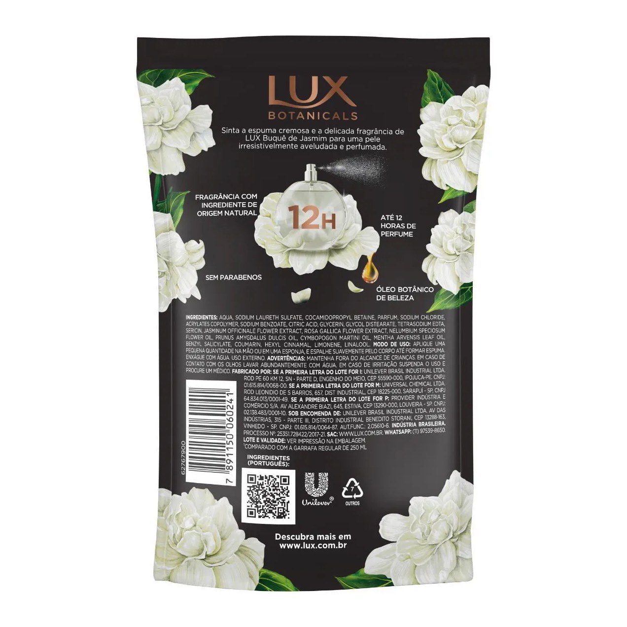 Refil Sabonete Líquido Lux Botanicals Buquê de Jasmim 200ml