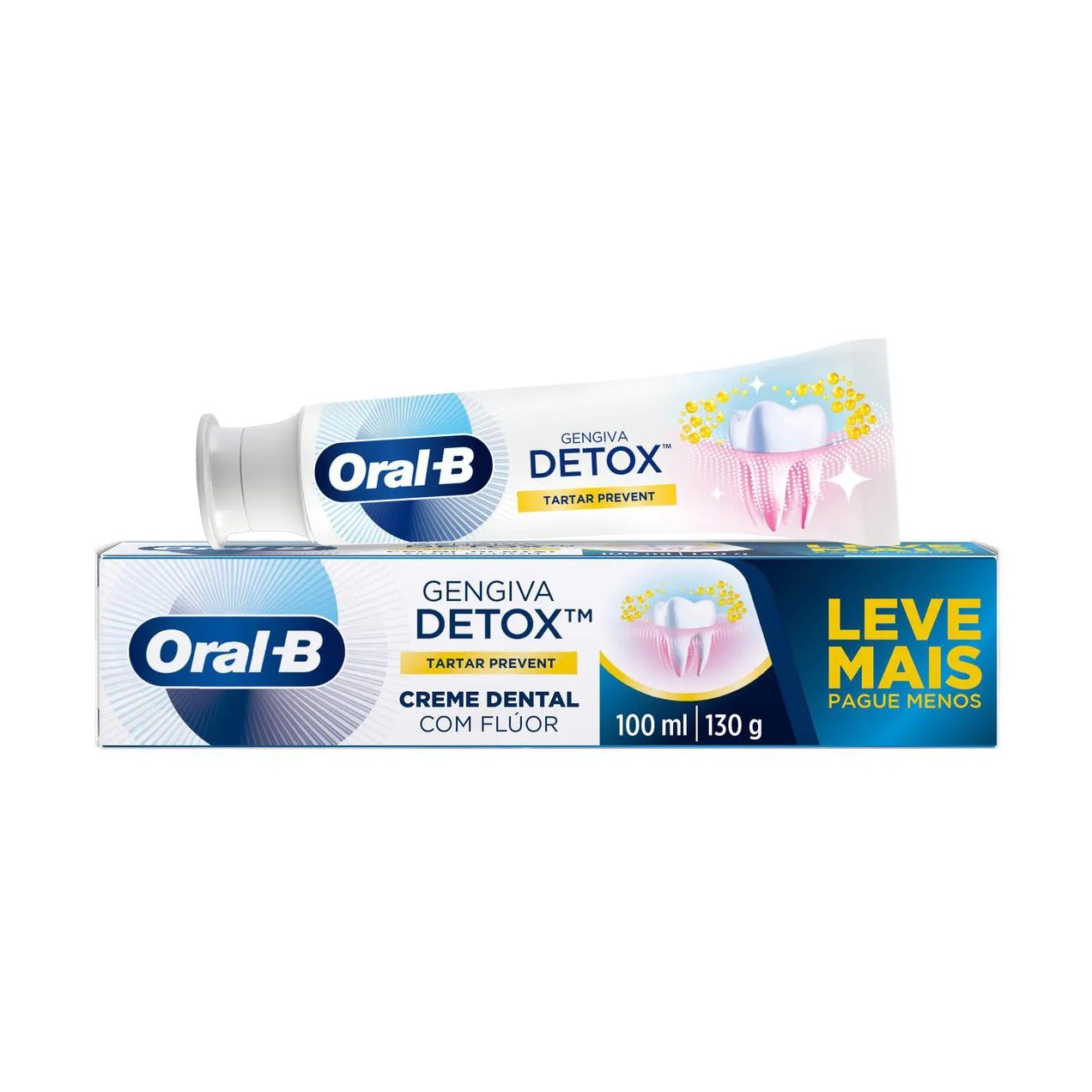 Creme Dental Oral-B Gengiva Detox Antitártaro 130g