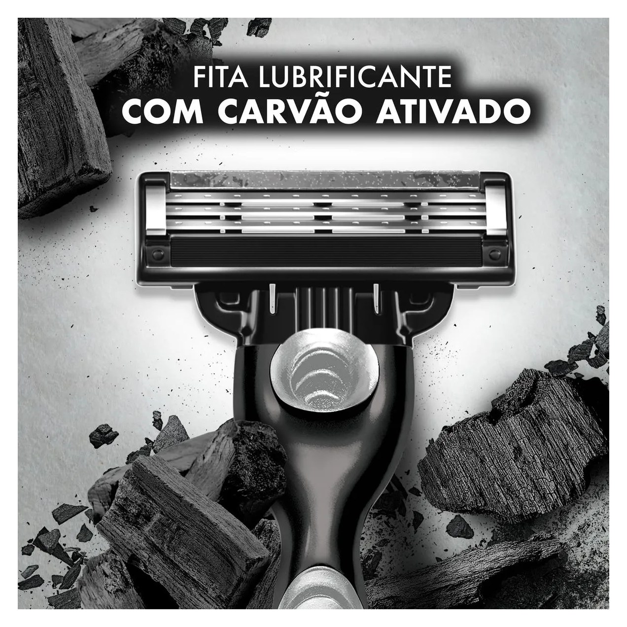 Kit Aparelho de Barbear Descartável Rosto Gillette Mach3 Carbono + 1 Refil