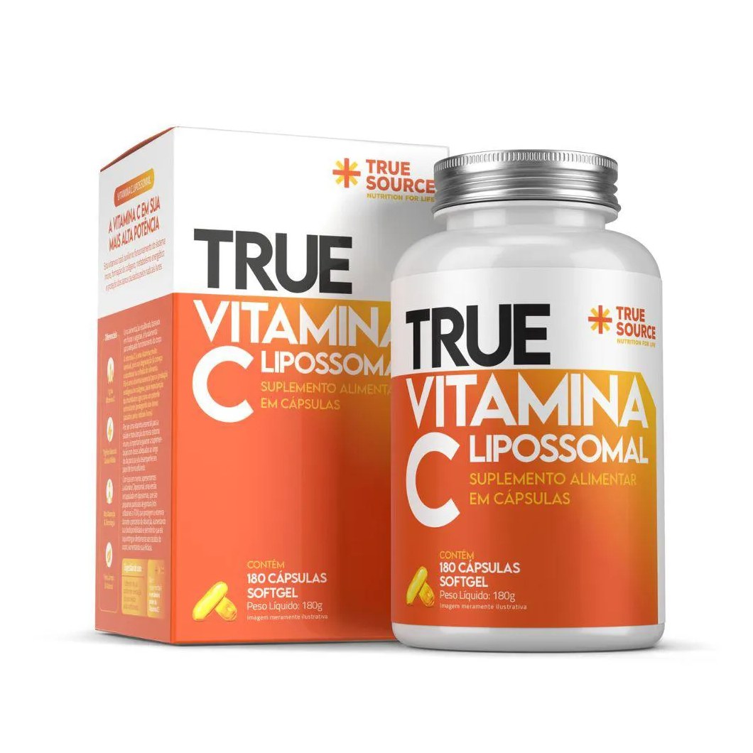 True Vitamina C Lipossomal 180 cápsulas - True Source