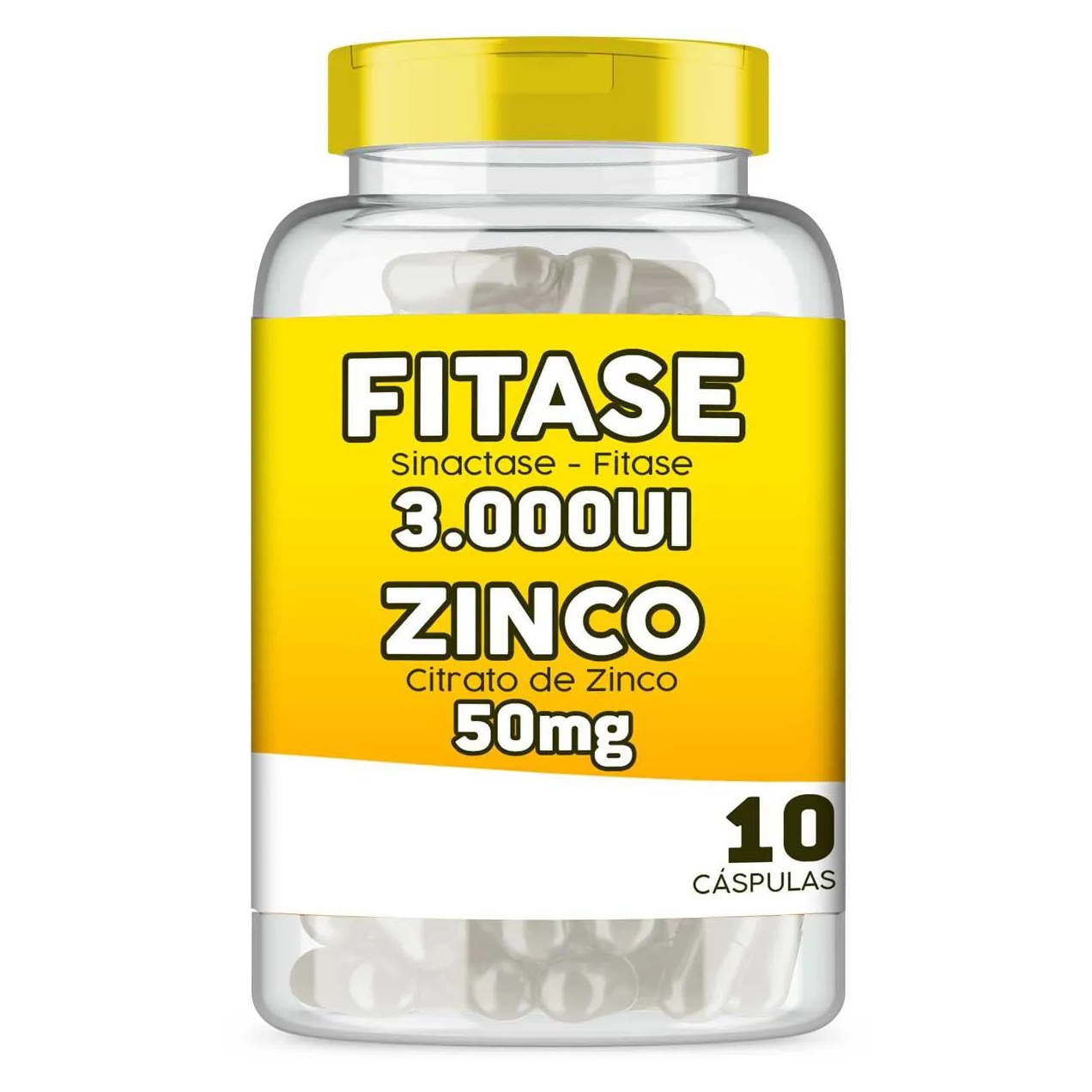Fitase 3000ui Zinco 50mg 10 cápsulas Prolongar Efeito Botox