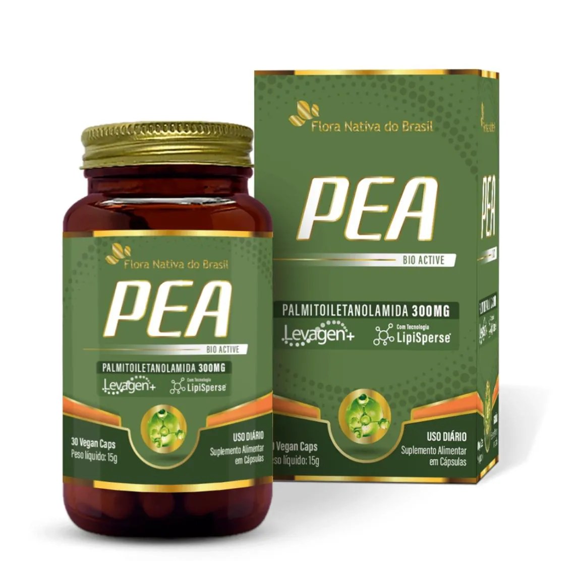 Pea (lavagen Plus) 300mg 30 cápsulas Vegana Flora Nativa do Brasil