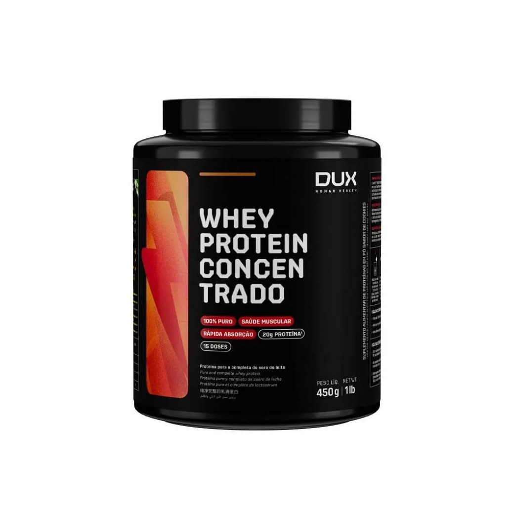 Whey Protein Concentrado Pote (450g) - Sabor: Doce de Leite