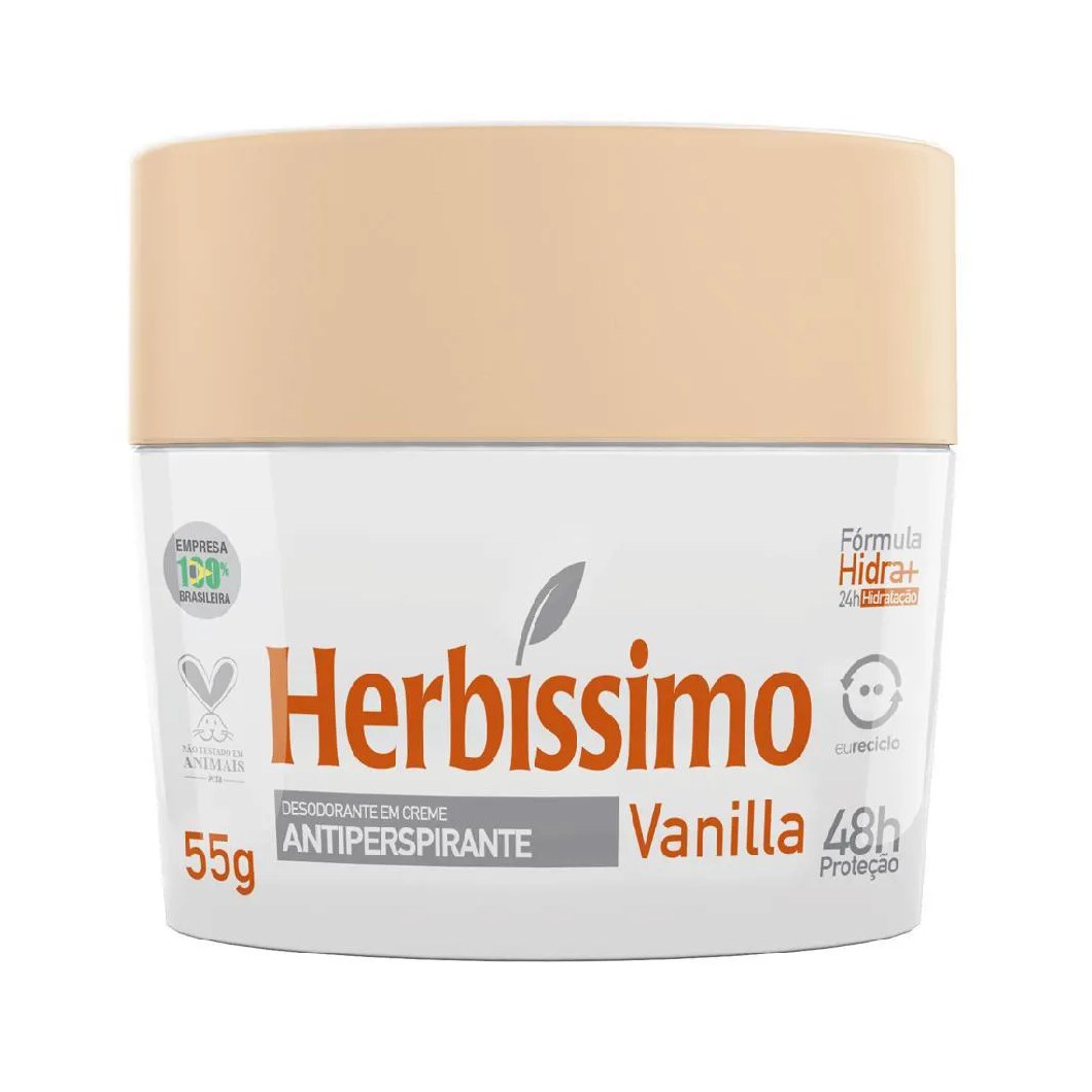 Desodorante Herbissimo Creme Vanilla 55gr
