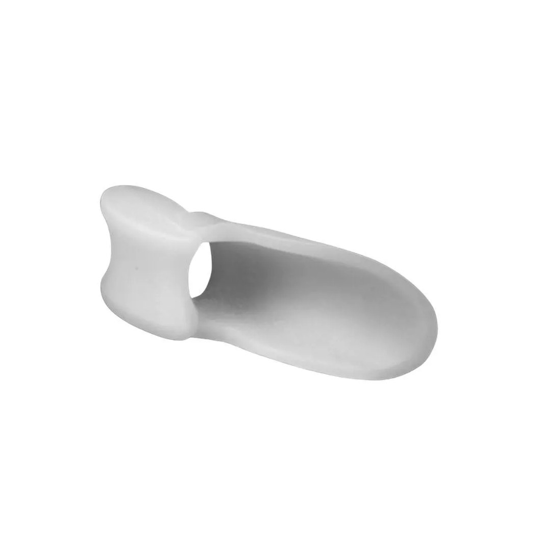 Par Protetor Ortopédico Joanete Alívio de Dor Separador Corretor de Dedos Antiderrapante Silicone Branco