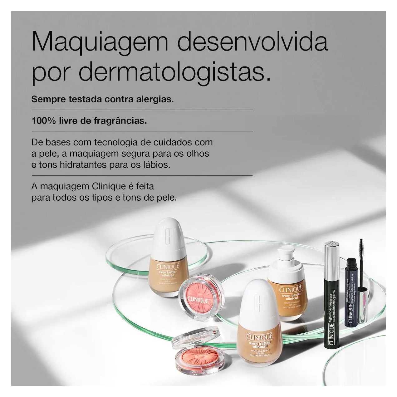Pó Compacto Clinique Stay-Matte Sheer 7,6g - 02 Stay Neutral