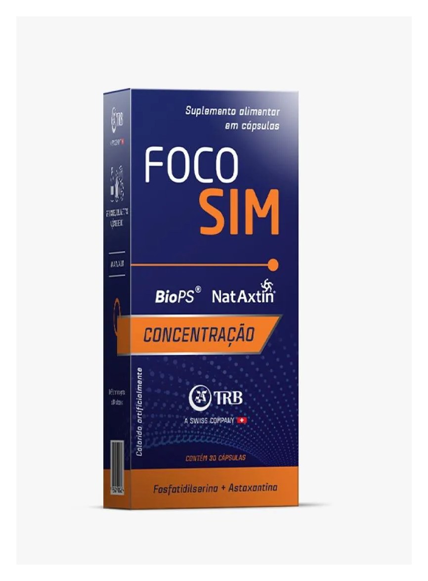 Foco Sim Concentracao 30 Capsulas