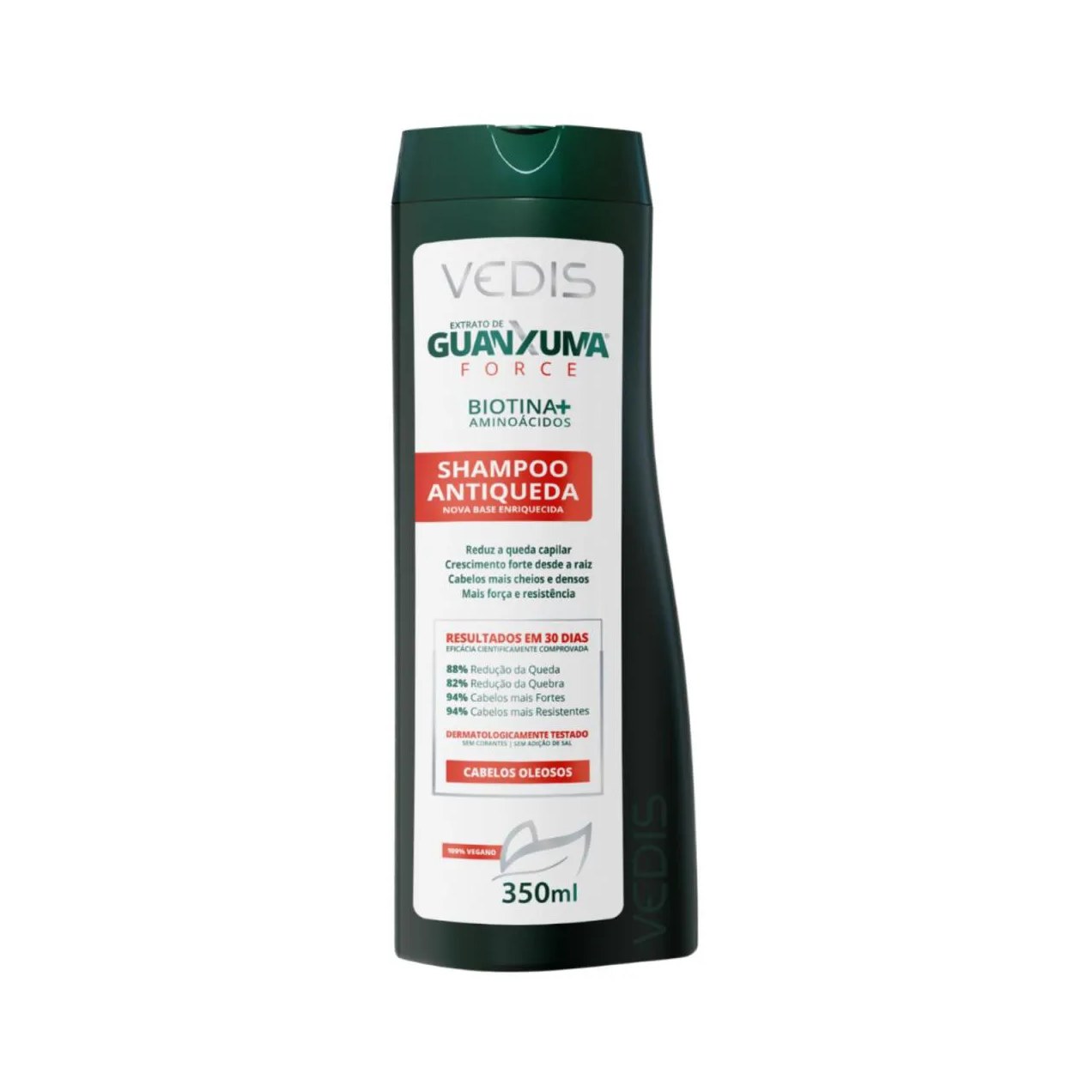 Shampoo Antiqueda Cabelos Oleosos 350ml Guanxuma - Vedis