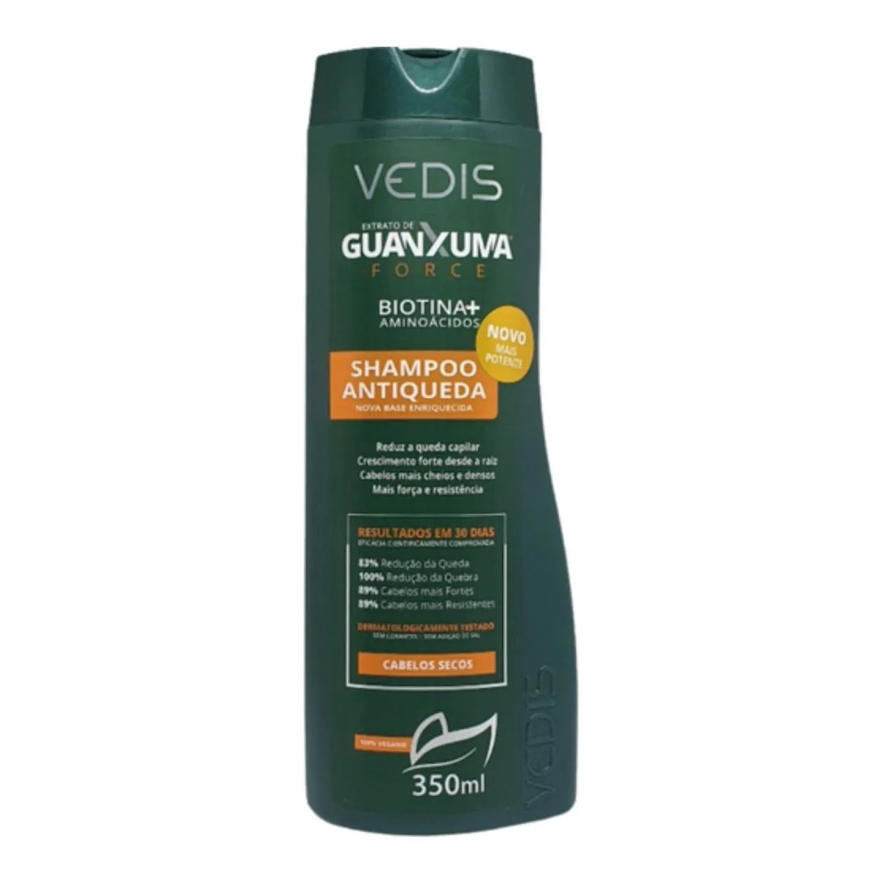 Shampoo Antiqueda Cabelos Secos 350ml Guanxuma - Vedis