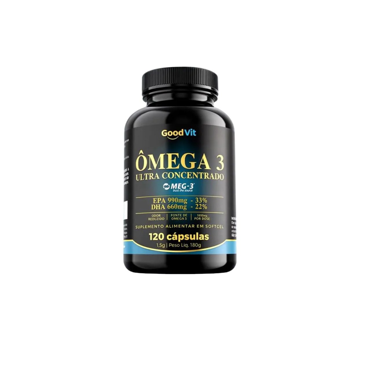 Óleo de Peixe Ômega Ultra Concentrado 120 Cápsulas Good Vit