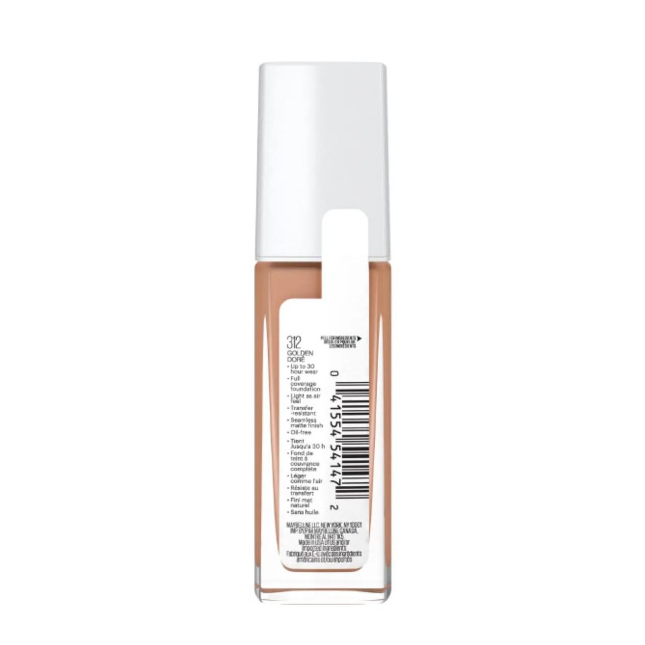 Base Longa Duração Maybelline Superstay Full Coverage 30ml - 312 Golden