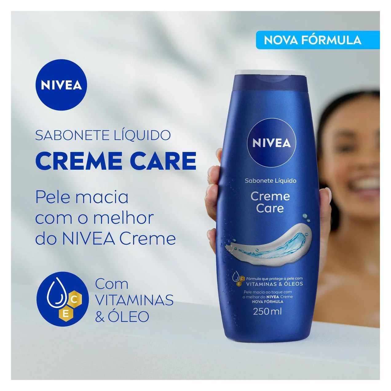 Sabonete Líquido Nivea Creme Care 250ml