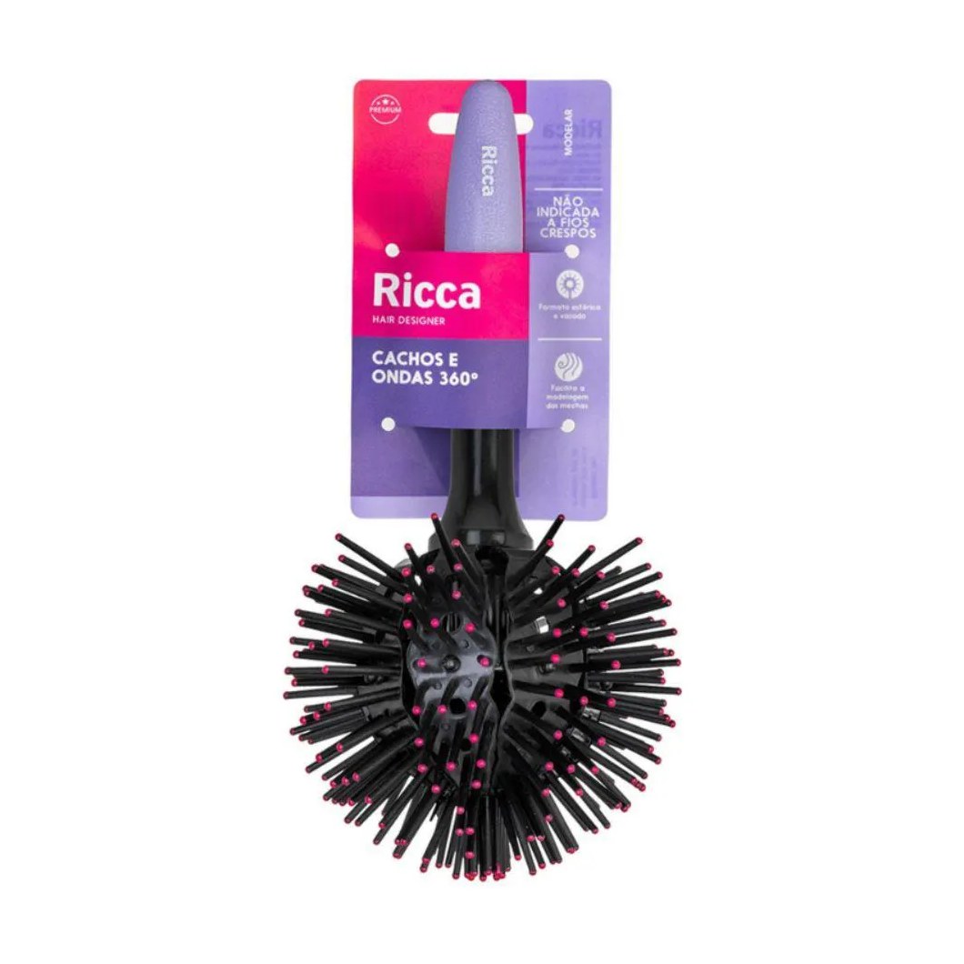 Ricca Escova Cachos e Ondas 360